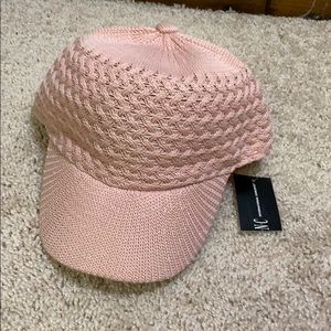 Peach pink INC knit hat new with tags